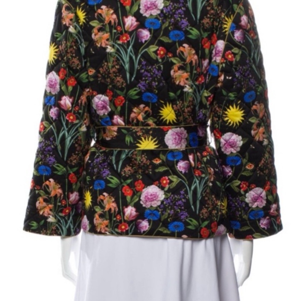 NWT Borgo De Nor Floral Print Utility Jacket size 10 - Picture 2 of 5